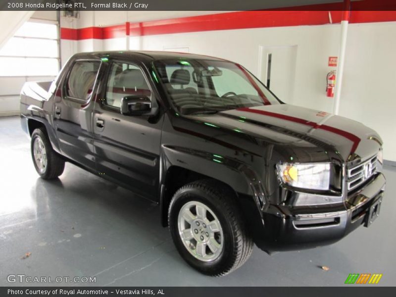 Formal Black / Gray 2008 Honda Ridgeline RTL