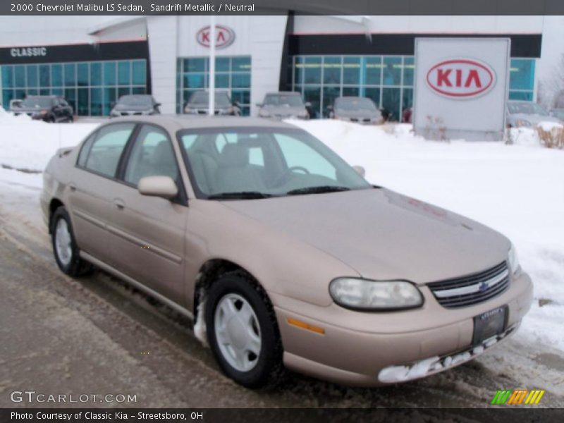 Sandrift Metallic / Neutral 2000 Chevrolet Malibu LS Sedan