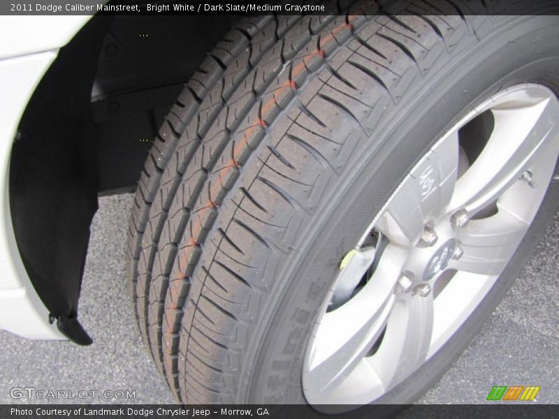 Bright White / Dark Slate/Medium Graystone 2011 Dodge Caliber Mainstreet