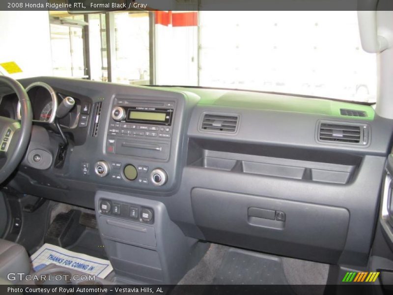 Formal Black / Gray 2008 Honda Ridgeline RTL