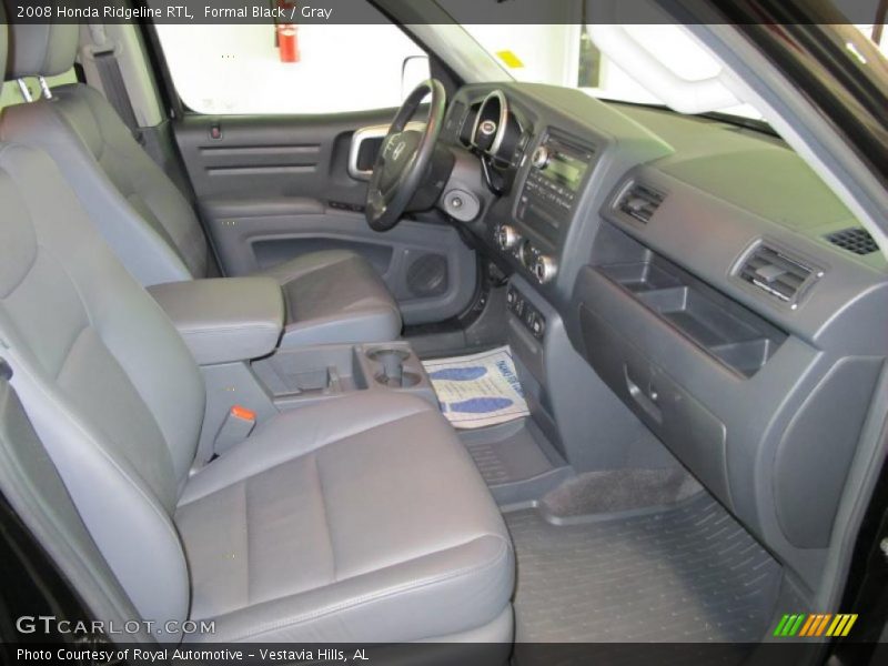 Formal Black / Gray 2008 Honda Ridgeline RTL