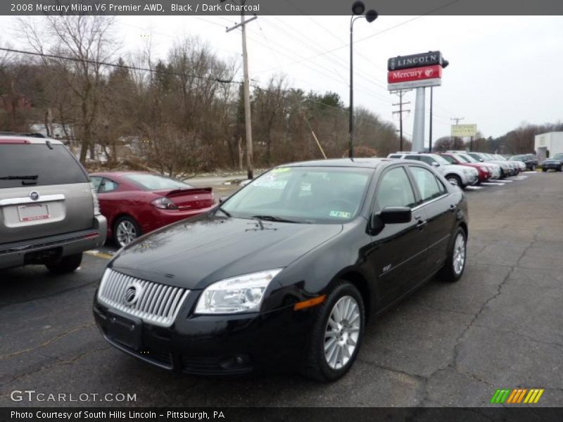 Black / Dark Charcoal 2008 Mercury Milan V6 Premier AWD