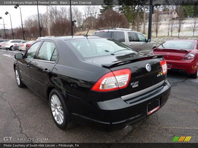 Black / Dark Charcoal 2008 Mercury Milan V6 Premier AWD