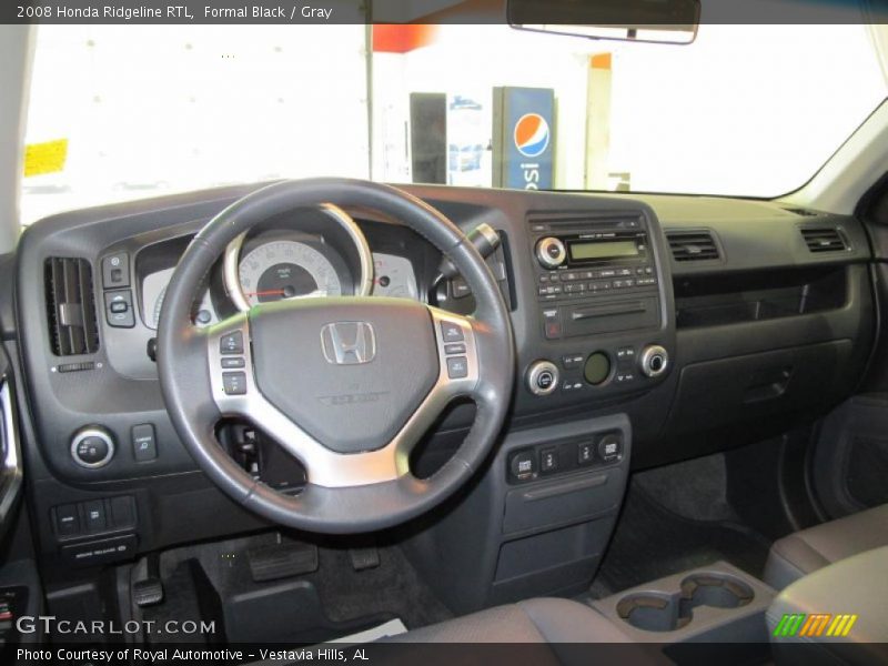 Formal Black / Gray 2008 Honda Ridgeline RTL