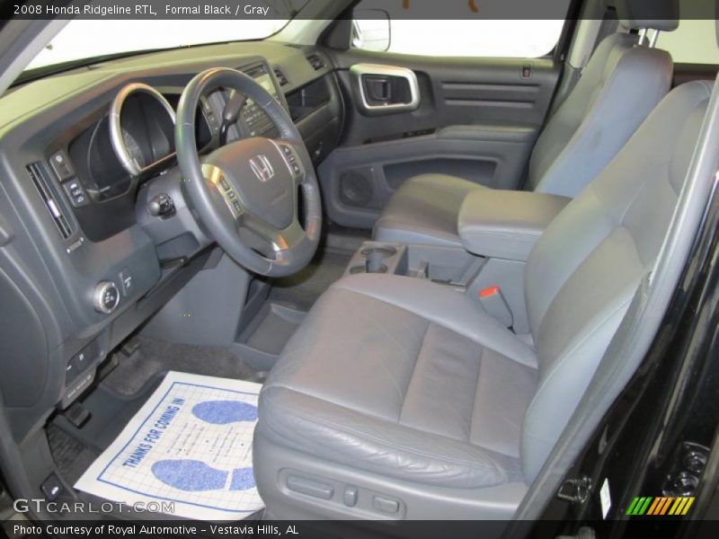 Formal Black / Gray 2008 Honda Ridgeline RTL