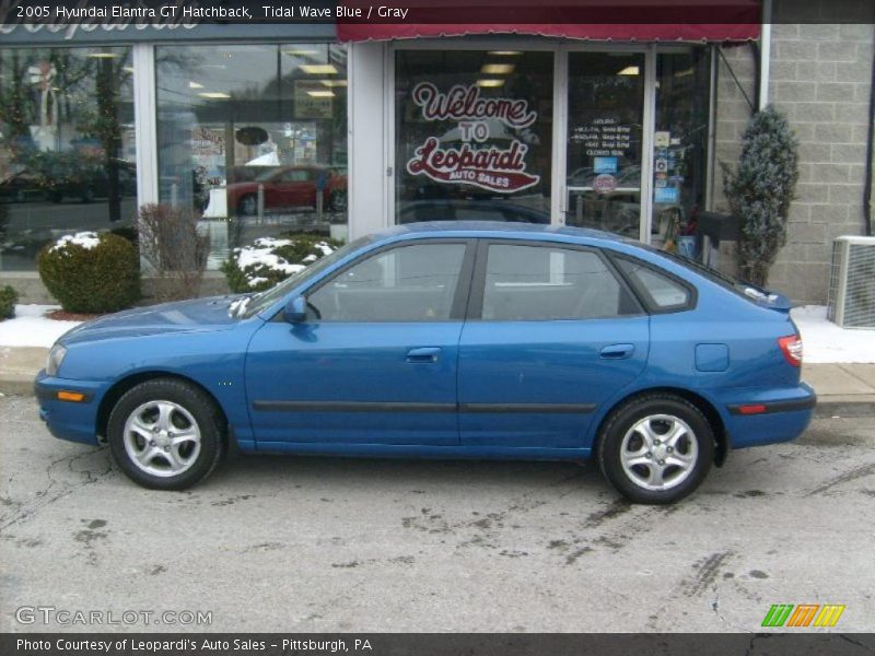 Tidal Wave Blue / Gray 2005 Hyundai Elantra GT Hatchback