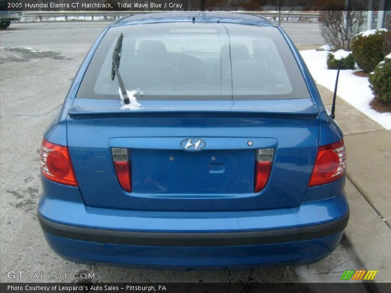 Tidal Wave Blue / Gray 2005 Hyundai Elantra GT Hatchback