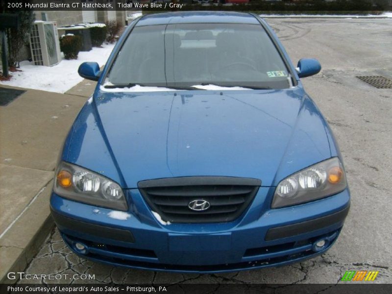 Tidal Wave Blue / Gray 2005 Hyundai Elantra GT Hatchback