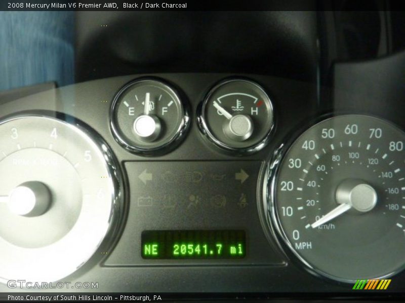 Black / Dark Charcoal 2008 Mercury Milan V6 Premier AWD