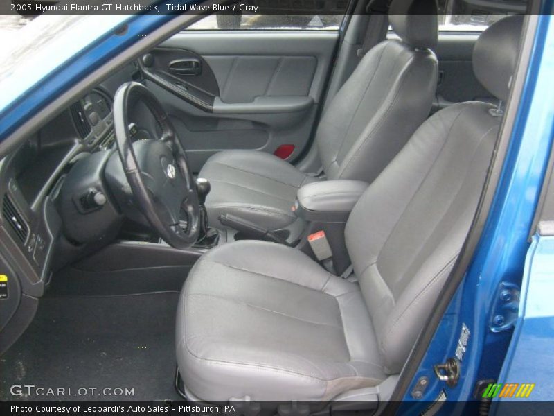 Tidal Wave Blue / Gray 2005 Hyundai Elantra GT Hatchback