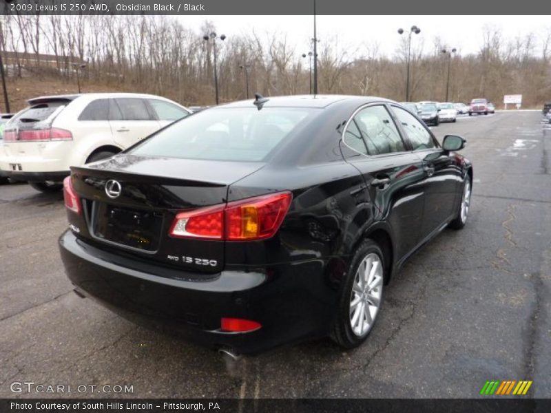 Obsidian Black / Black 2009 Lexus IS 250 AWD