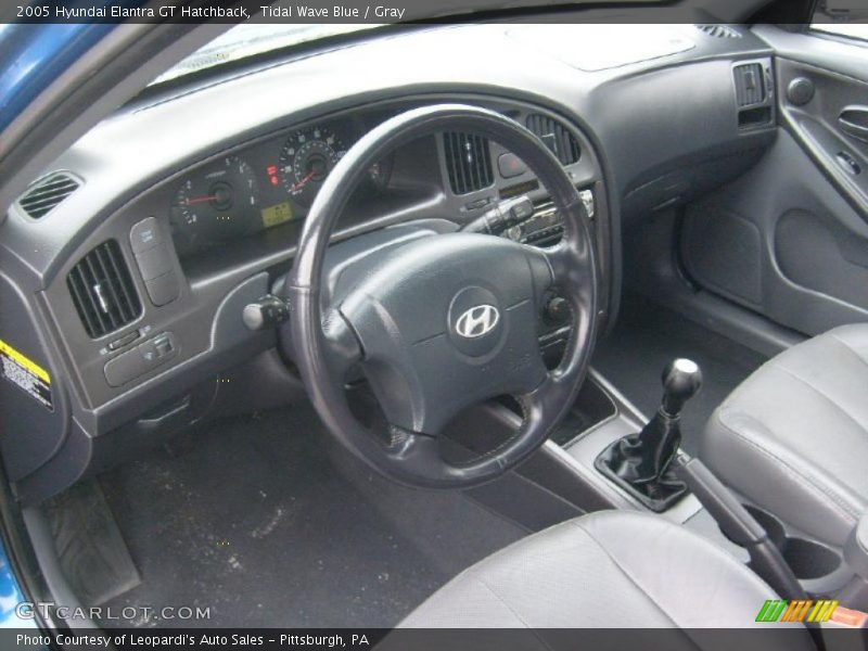  2005 Elantra GT Hatchback Gray Interior