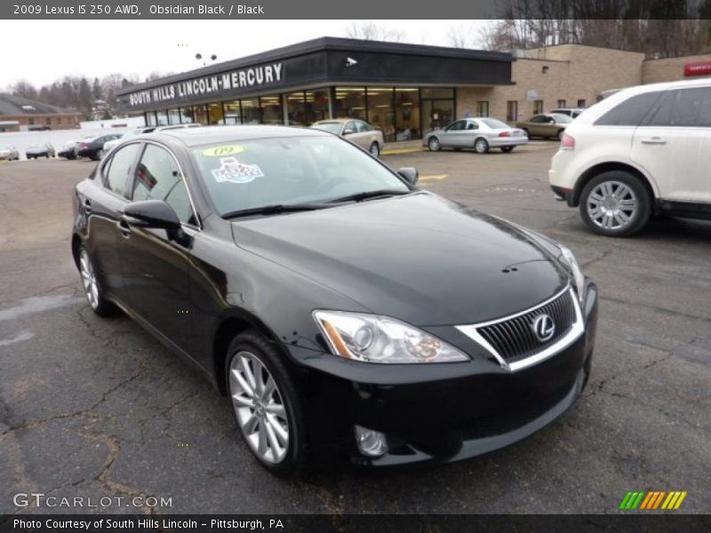 Obsidian Black / Black 2009 Lexus IS 250 AWD