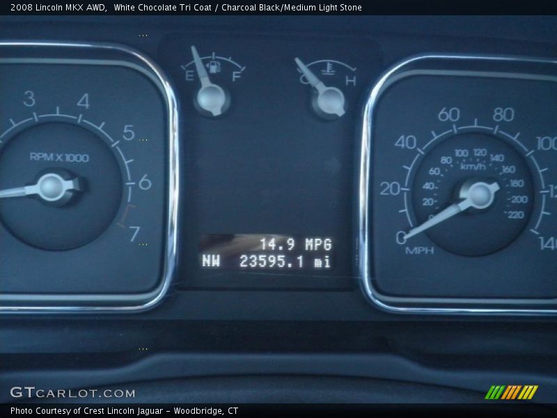 White Chocolate Tri Coat / Charcoal Black/Medium Light Stone 2008 Lincoln MKX AWD