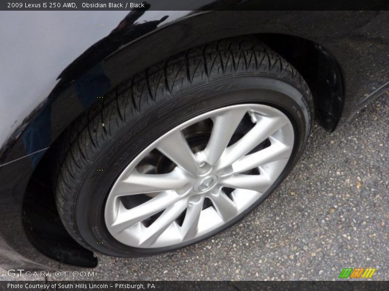 Obsidian Black / Black 2009 Lexus IS 250 AWD