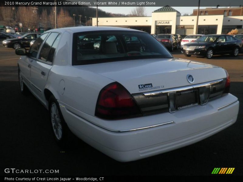 Vibrant White / Medium Light Stone 2010 Mercury Grand Marquis LS Ultimate Edition