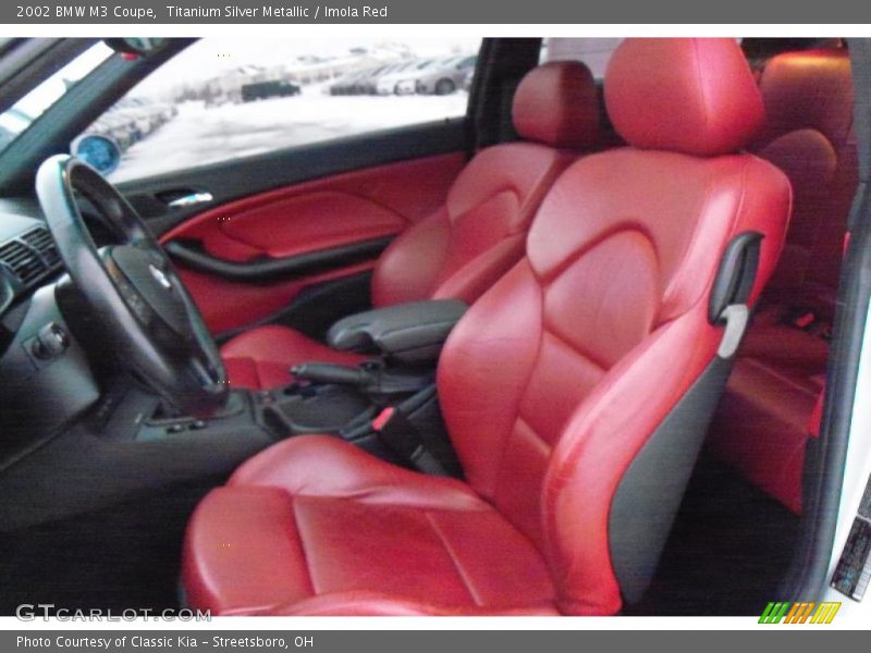  2002 M3 Coupe Imola Red Interior