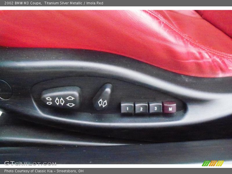 Titanium Silver Metallic / Imola Red 2002 BMW M3 Coupe