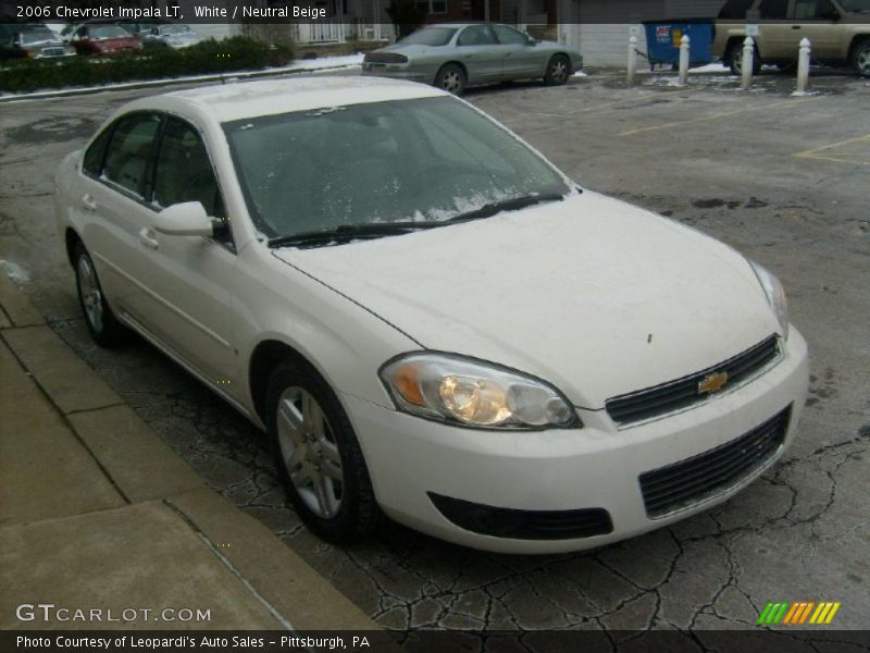 White / Neutral Beige 2006 Chevrolet Impala LT
