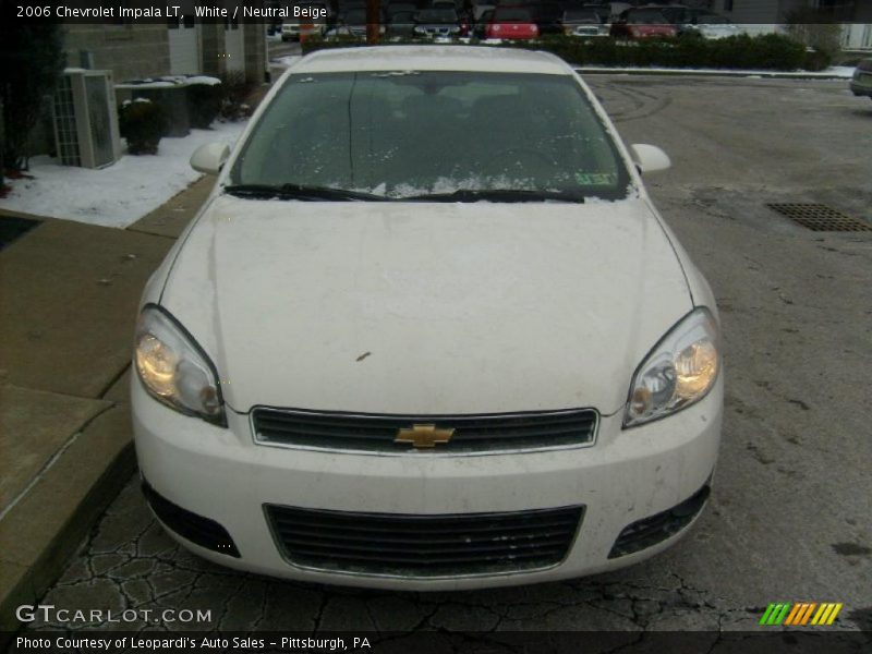 White / Neutral Beige 2006 Chevrolet Impala LT