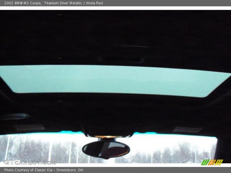 Titanium Silver Metallic / Imola Red 2002 BMW M3 Coupe