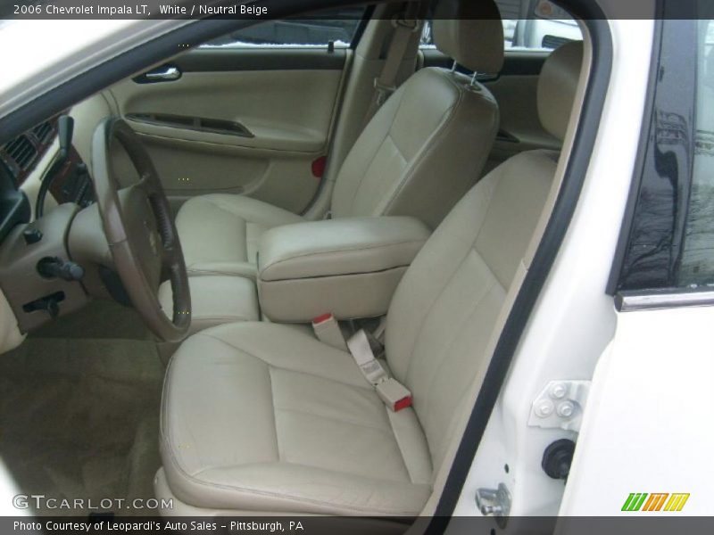 White / Neutral Beige 2006 Chevrolet Impala LT