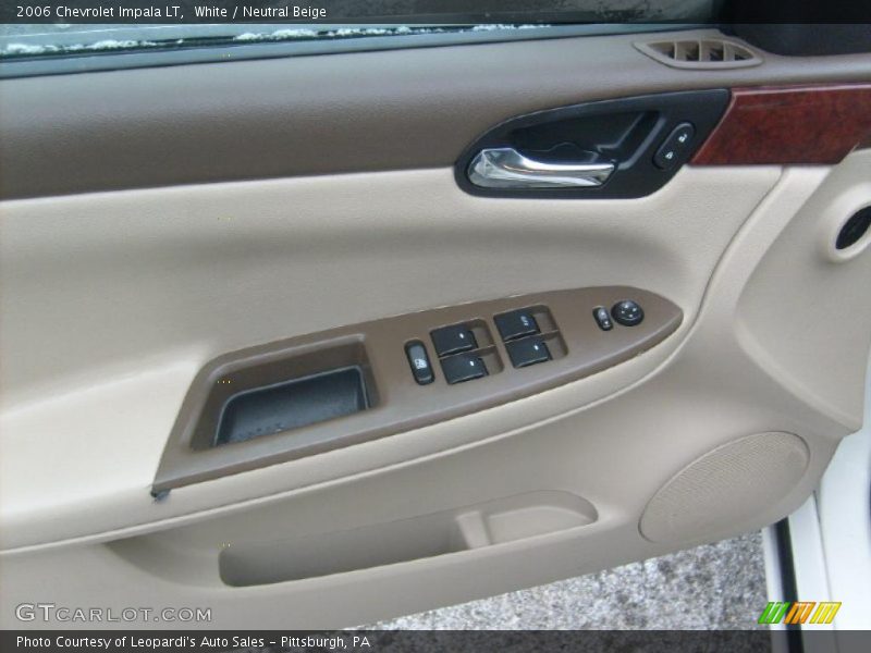 White / Neutral Beige 2006 Chevrolet Impala LT