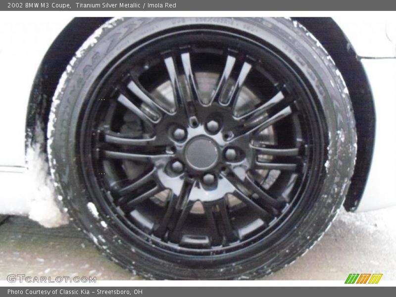 Titanium Silver Metallic / Imola Red 2002 BMW M3 Coupe