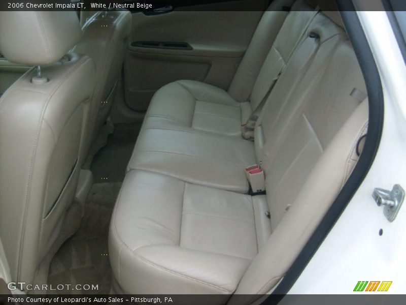 White / Neutral Beige 2006 Chevrolet Impala LT