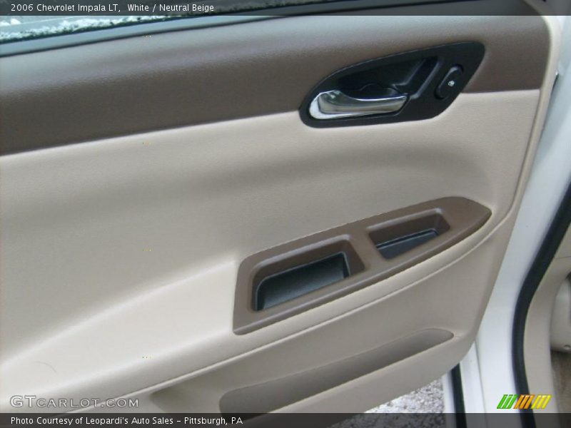 White / Neutral Beige 2006 Chevrolet Impala LT