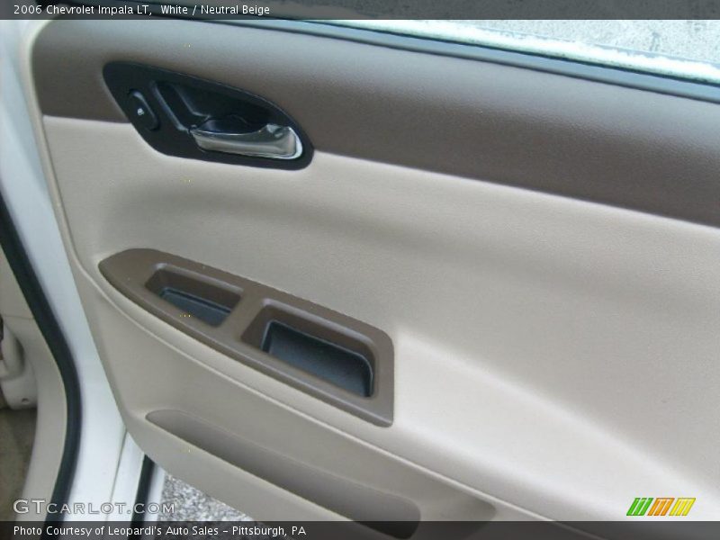 White / Neutral Beige 2006 Chevrolet Impala LT