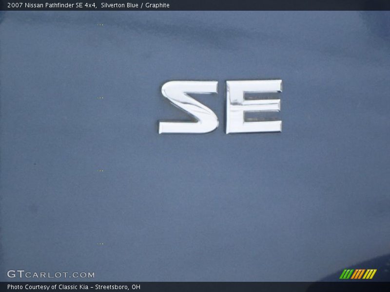 Silverton Blue / Graphite 2007 Nissan Pathfinder SE 4x4