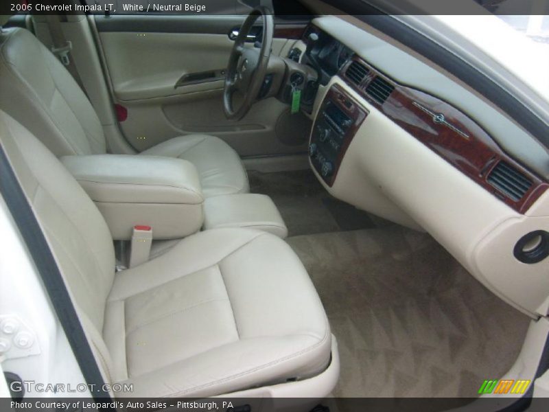 White / Neutral Beige 2006 Chevrolet Impala LT