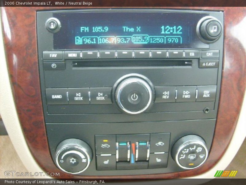 White / Neutral Beige 2006 Chevrolet Impala LT