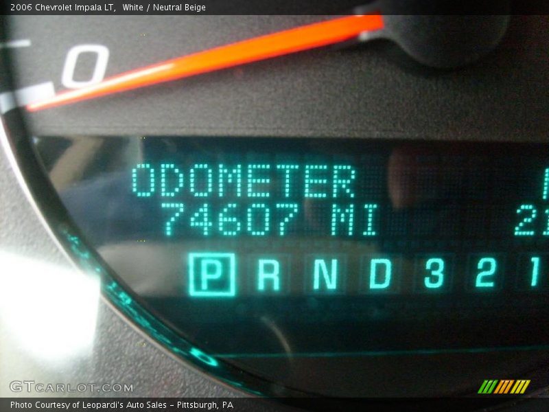 White / Neutral Beige 2006 Chevrolet Impala LT