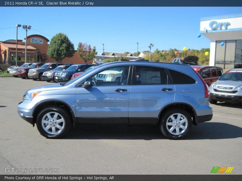 Glacier Blue Metallic / Gray 2011 Honda CR-V SE