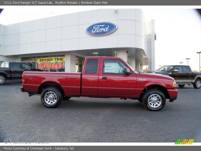 Redfire Metallic / Medium Dark Flint 2011 Ford Ranger XLT SuperCab