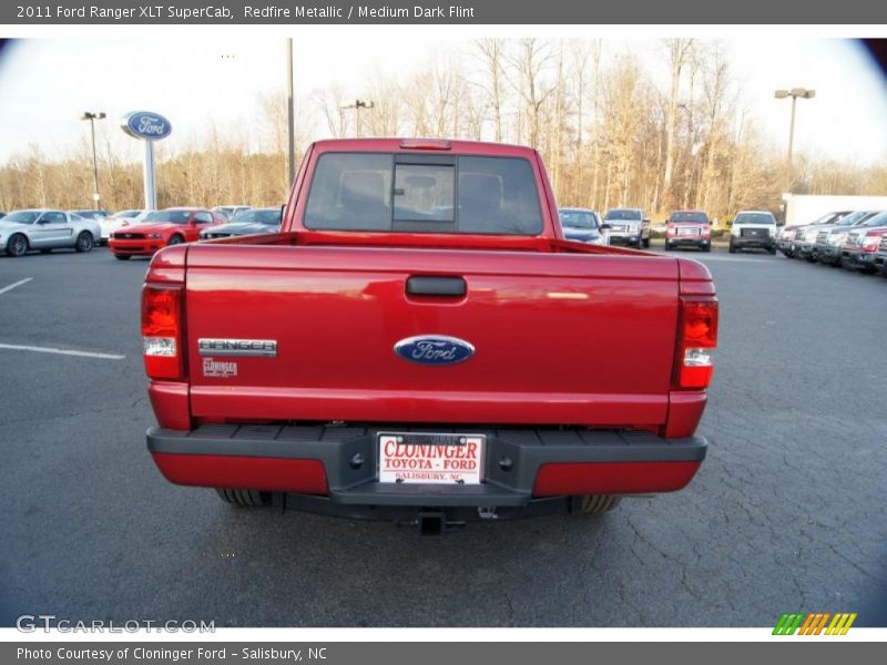 Redfire Metallic / Medium Dark Flint 2011 Ford Ranger XLT SuperCab