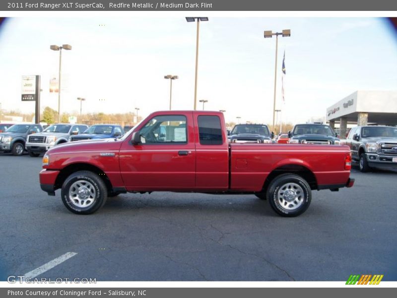 Redfire Metallic / Medium Dark Flint 2011 Ford Ranger XLT SuperCab