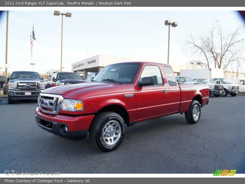Front 3/4 View of 2011 Ranger XLT SuperCab