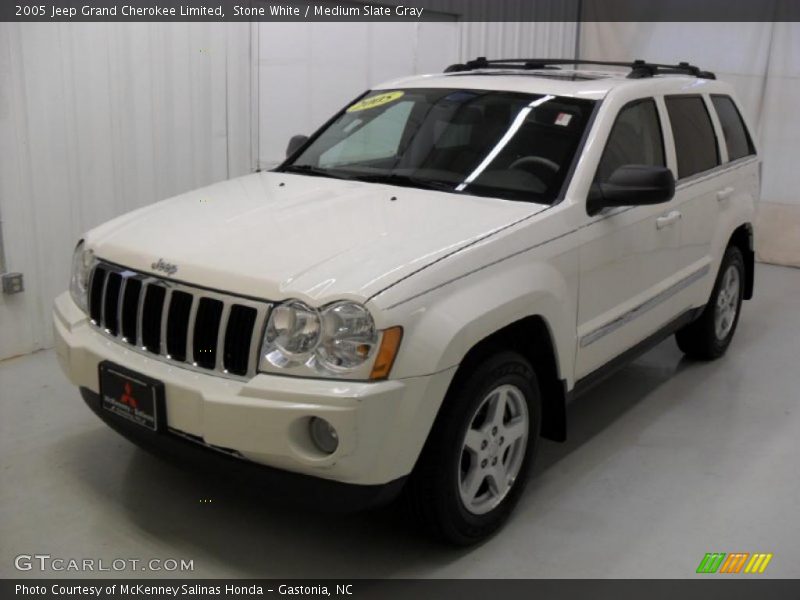 Stone White / Medium Slate Gray 2005 Jeep Grand Cherokee Limited