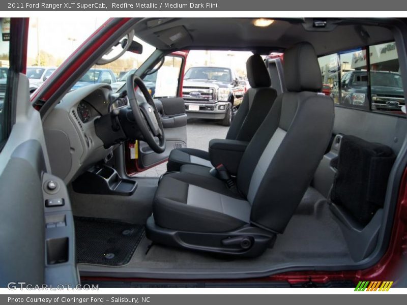  2011 Ranger XLT SuperCab Medium Dark Flint Interior