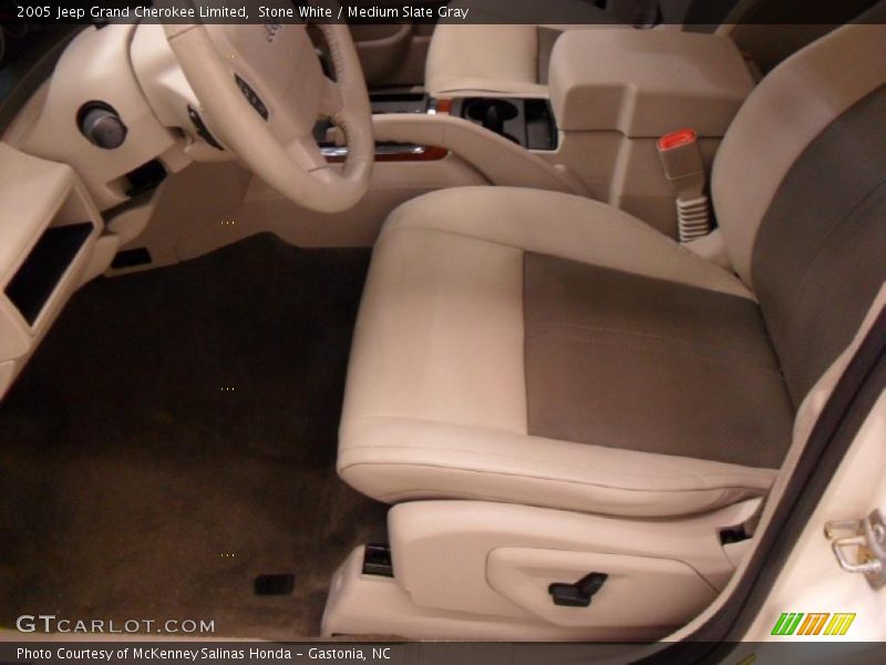 Stone White / Medium Slate Gray 2005 Jeep Grand Cherokee Limited