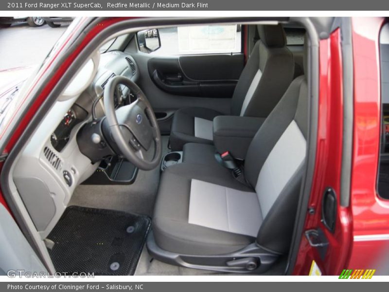  2011 Ranger XLT SuperCab Medium Dark Flint Interior
