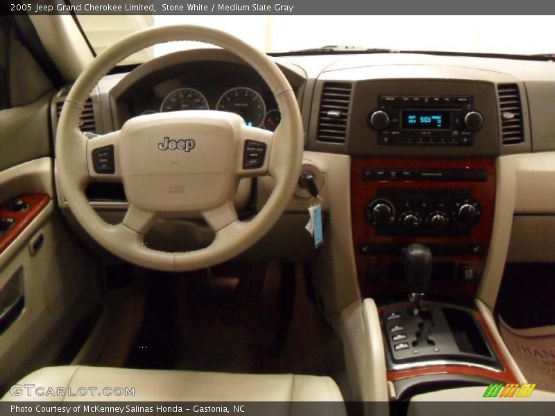 Stone White / Medium Slate Gray 2005 Jeep Grand Cherokee Limited
