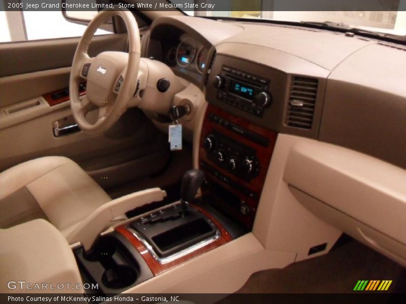 Stone White / Medium Slate Gray 2005 Jeep Grand Cherokee Limited