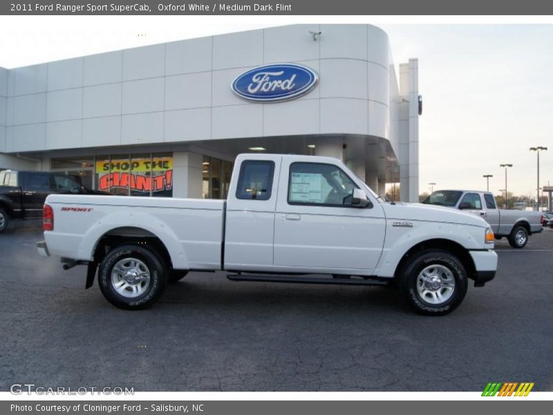 Oxford White / Medium Dark Flint 2011 Ford Ranger Sport SuperCab