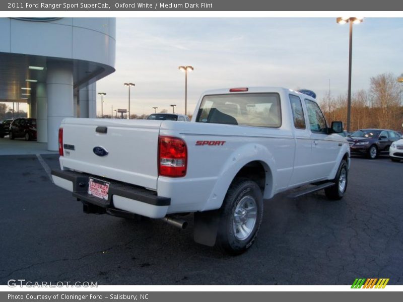 Oxford White / Medium Dark Flint 2011 Ford Ranger Sport SuperCab