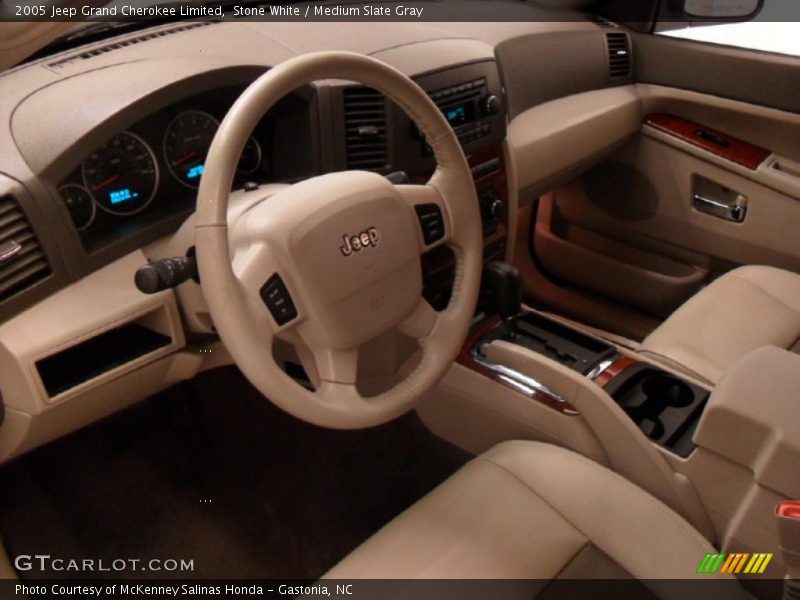 Stone White / Medium Slate Gray 2005 Jeep Grand Cherokee Limited