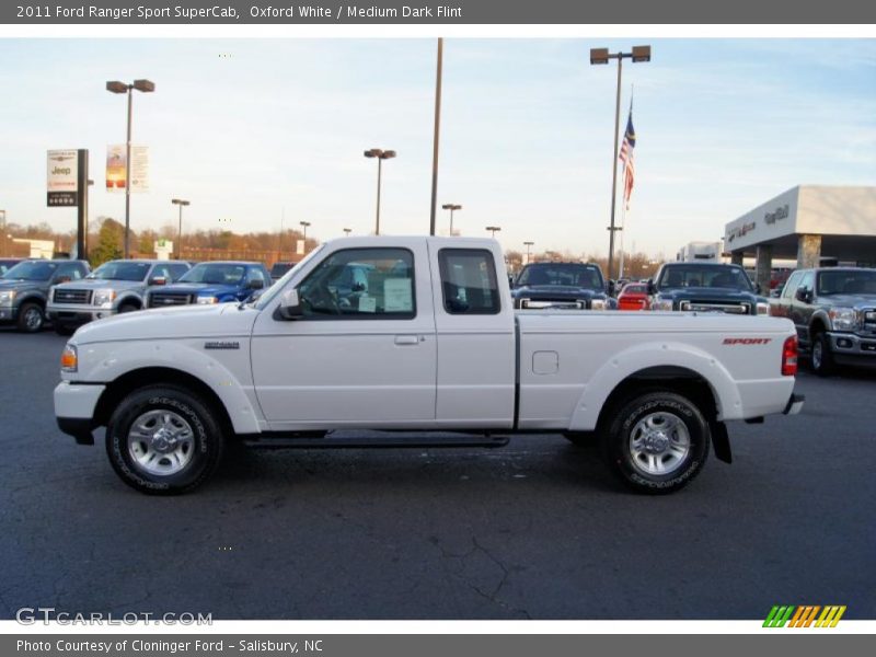 Oxford White / Medium Dark Flint 2011 Ford Ranger Sport SuperCab